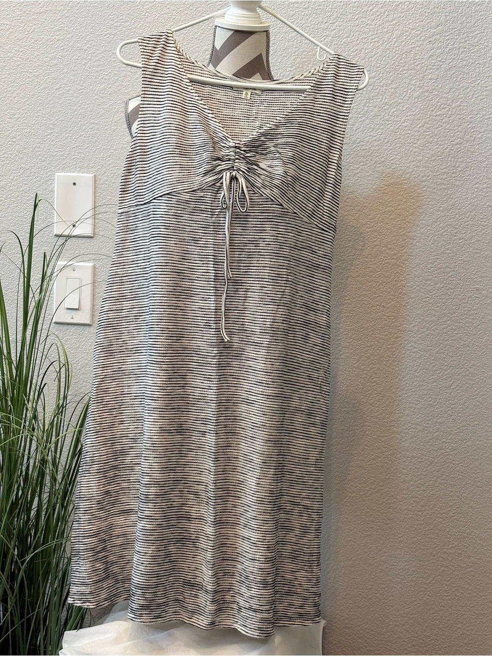 Knit black and white ombré sundress